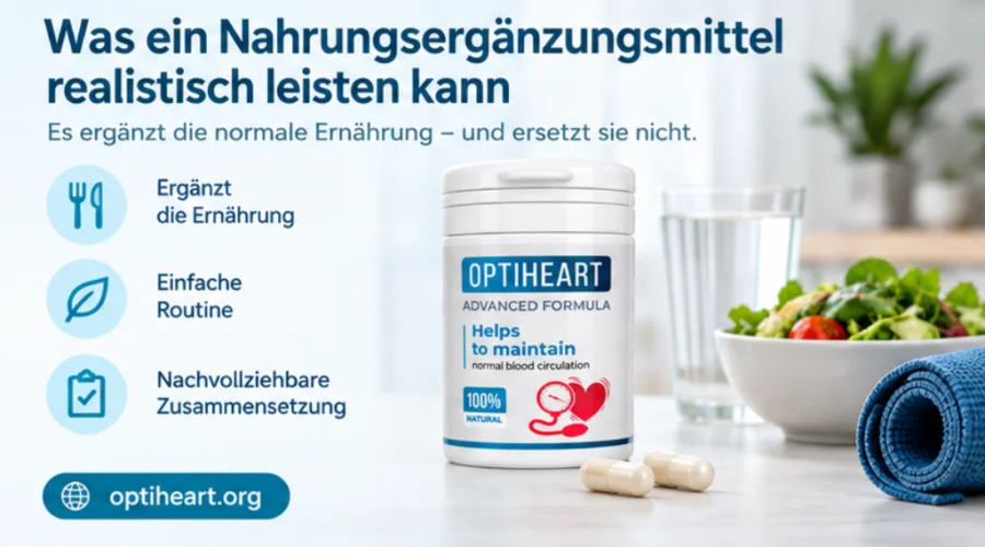 Optiheart — lahvička uložená na suchém místě mimo dosah dětí