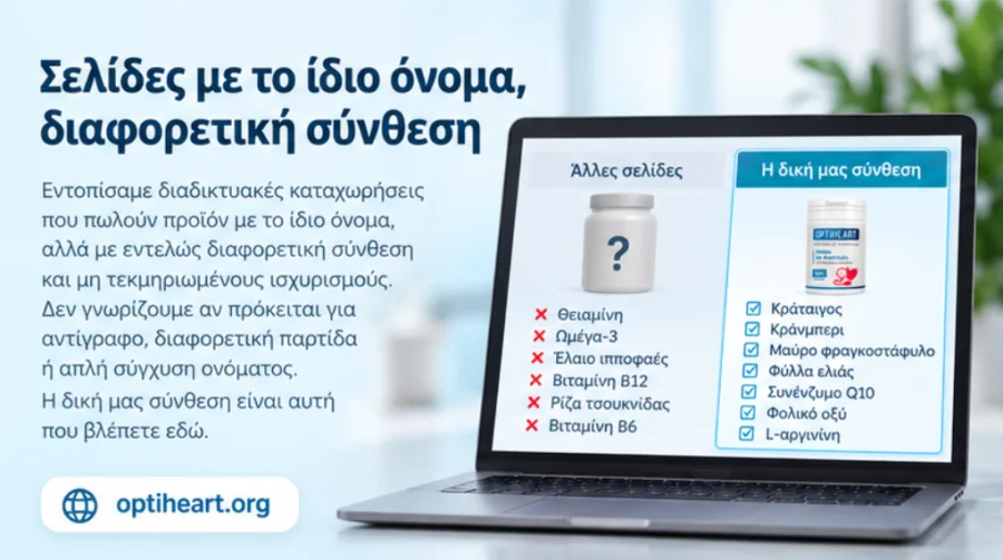 Optiheart — lahvička uložená na suchém místě mimo dosah dětí