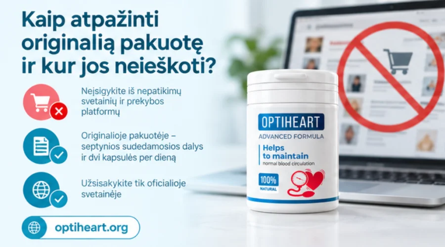 Optiheart — lahvička uložená na suchém místě mimo dosah dětí