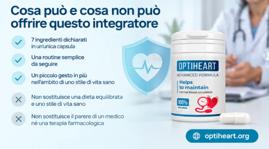 Optiheart — lahvička uložená na suchém místě mimo dosah dětí